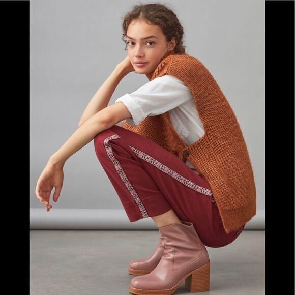 Anthropologie I Tapered Side Stripe Pants - Picture 2 of 11